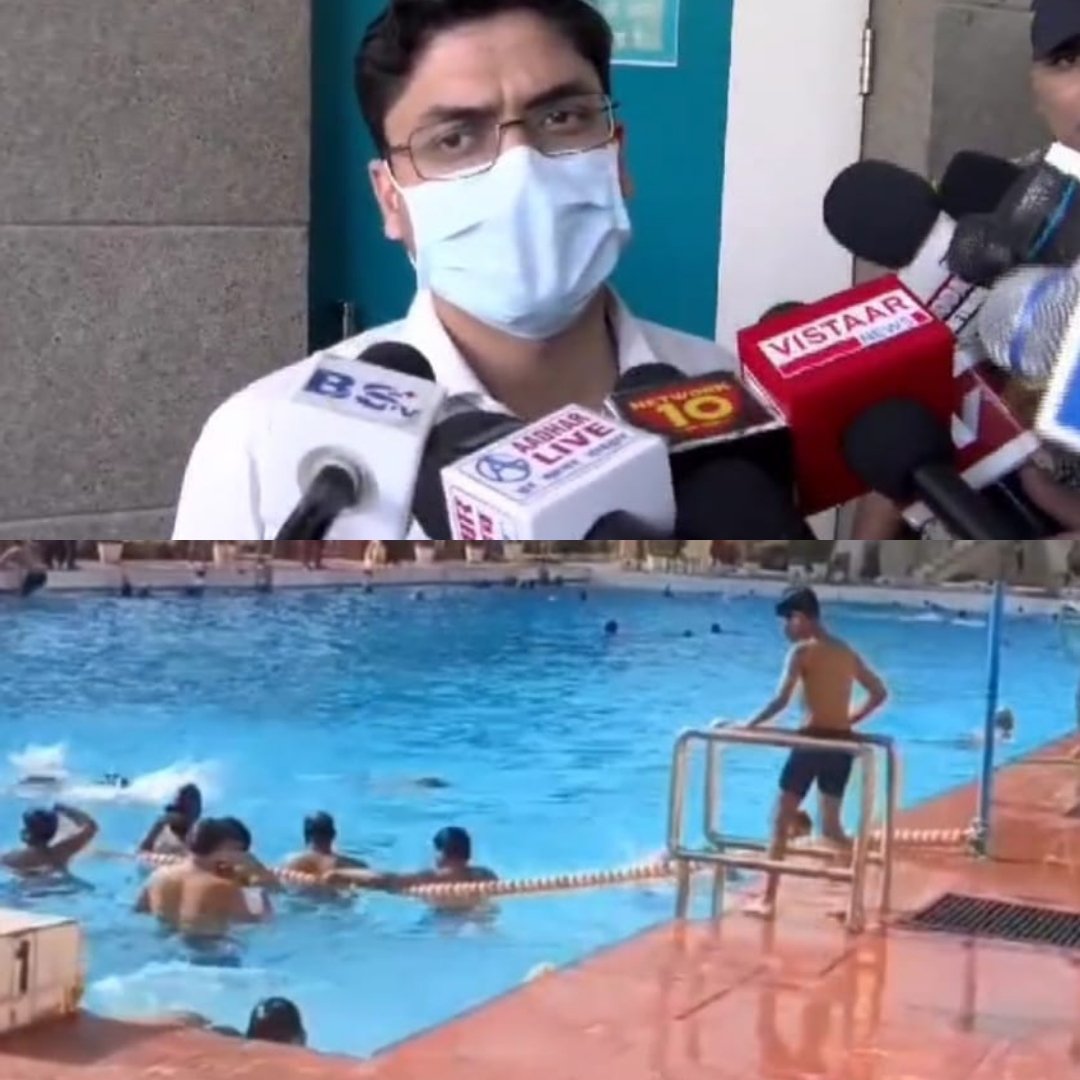 ग्वालियर के VIP स्विमिंग पूल में तैराकी कर रहे लोगों की अचानक बिगड़ी तबीयत, मचा हड़कंप, देखें क्या बोले निगम आयुक्त ग्वालियर के VIP स्विमिंग पूल में तैराकी कर रहे लोगों की अचानक बिगड़ी तबीयत, मचा हड़कंप, देखें क्या बोले निगम आयुक्त