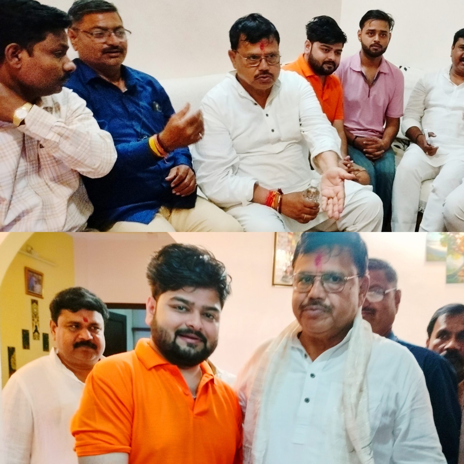 प्रदेश के ऊर्जा मंत्री ने पत्रकार निवास पहुंचकर दी होली की शुभकामनाएं, वरिष्ठ पत्रकार विनोद शर्मा से की गर्मजोशी भेंट, देखें Photos